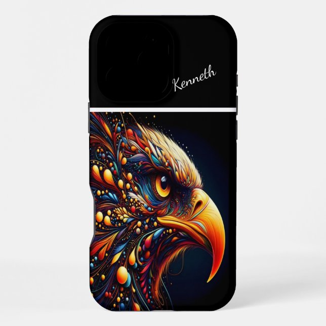 Eagle's Eye of Color Iphone Case (Back)
