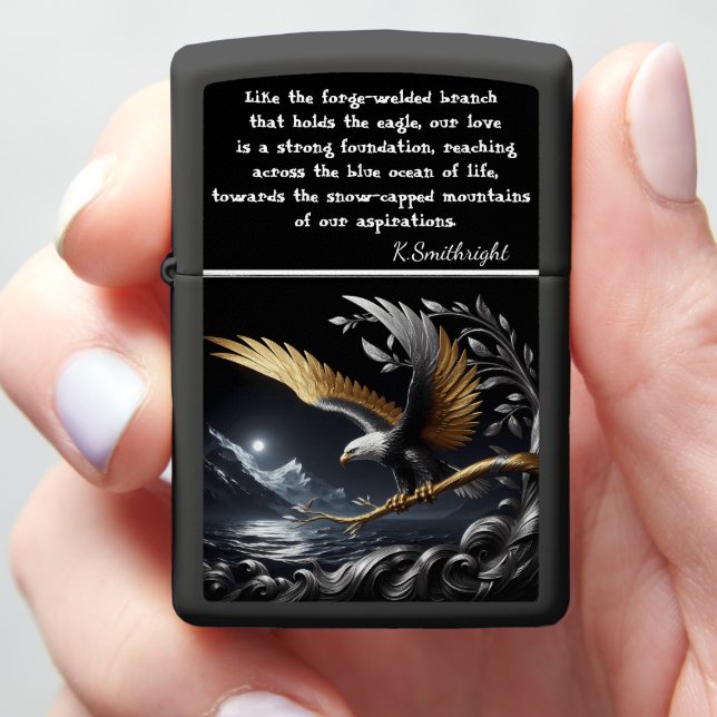 Eagle's Flight: Abyss, Peak, Emerald Zippo Lighter (In Hand)