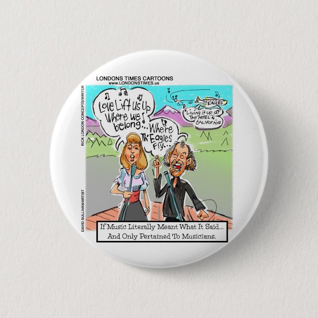 Eagles Fly? Funny Mugs Tees Cards Gifts & More Button (Front)