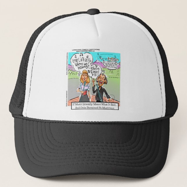 Eagles Fly? Funny Mugs Tees Cards Gifts & More Trucker Hat (Front)
