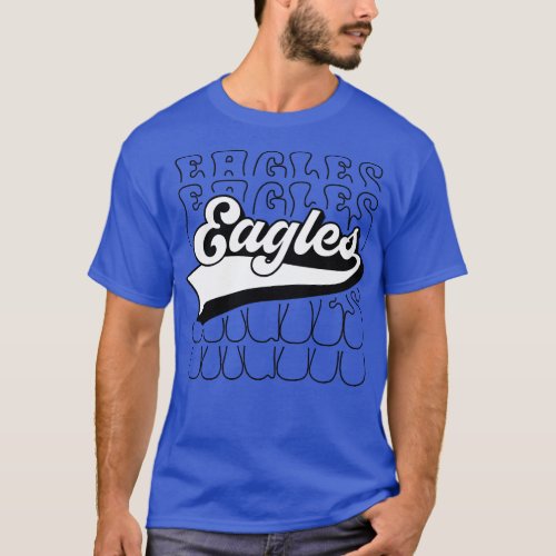 Eagles Fly Vintage Eagles Flying Bird 8 T_Shirt
