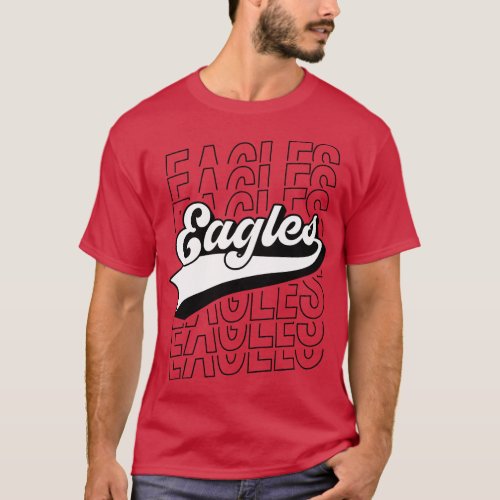 Eagles Fly Vintage Eagles Flying Bird 9 T_Shirt