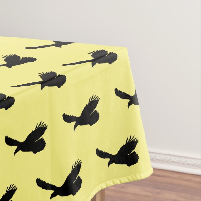 Eagles Flying Yellow Tablecloth Your Colors - Text (In Situ)