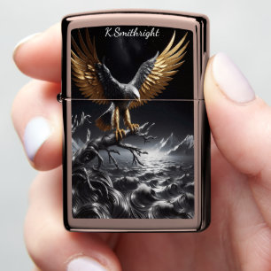 Eagle's Forge: Courage Metal Art FULL Zippo Lighter
