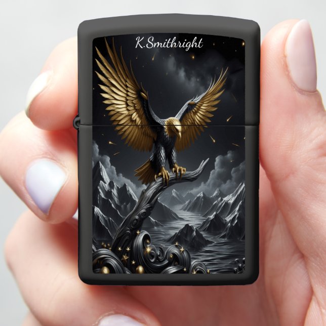 Eagle's Forge: Progress Metal Art full Zippo Lighter (In Hand)