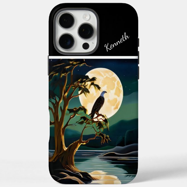 Eagle's Golden Moon Reflection Case-Mate iPhone Case (Back)