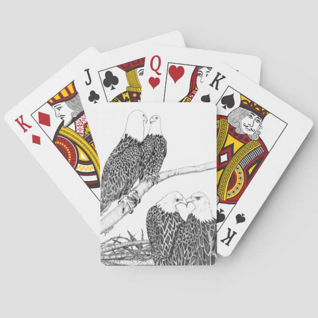 EAGLES HARRIET + M AND THE LEGACY CONTINUES STRONG POKER CARDS (Back)