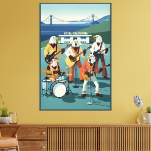 Eagles Hotel California parody Canvas Print