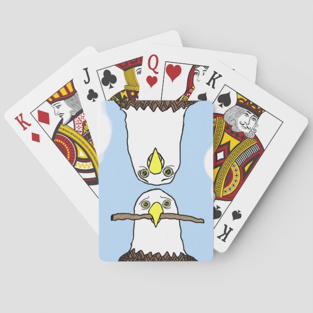 Eagles Joe & Marilyn Try to Rebuild Their Home Poker Cards (Back)