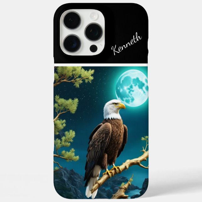 Eagle's Moonlit Vigil Case-Mate iPhone Case (Back)
