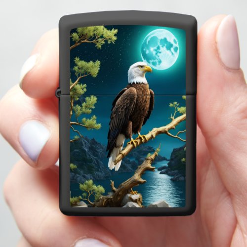 Eagles Moonlit Vigil Zippo Lighter