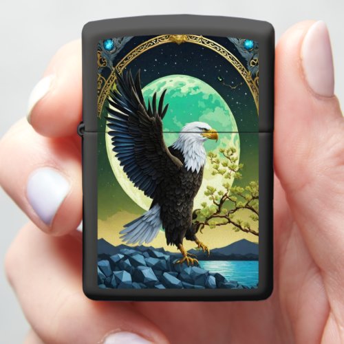 Eagles Moonlit Vigil Zippo Lighter