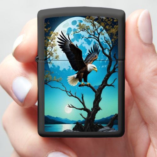 Eagles Moonlit Vigil Zippo Lighter