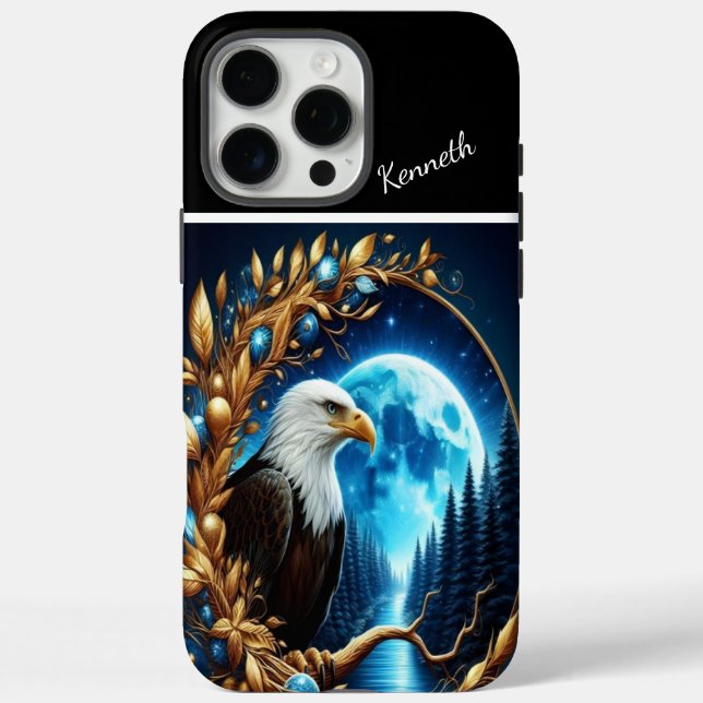 Eagle's Moonlit Watch Case-Mate iPhone Case (Back)