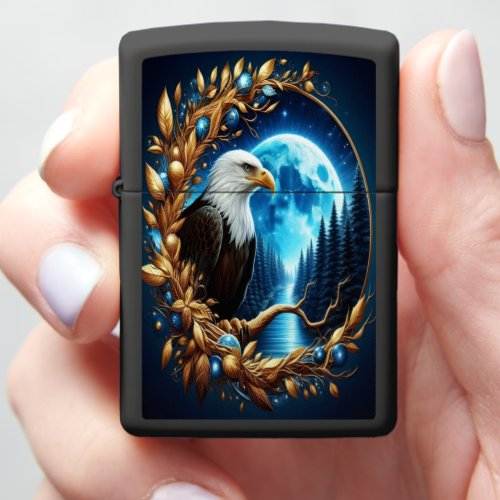 Eagles Moonlit Watch Zippo Lighter