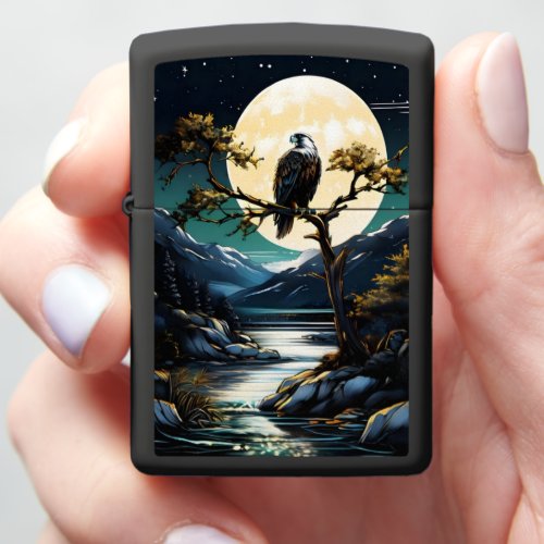 Eagles Moonlit Watch Zippo Lighter