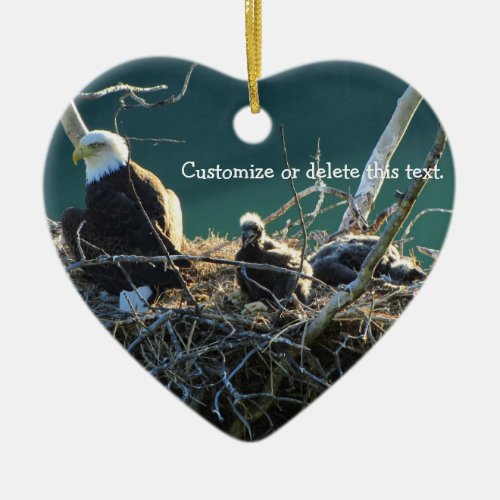 Eagles Nest Customizable Ceramic Ornament