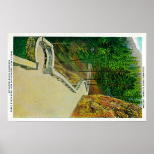 Eagle's Nest Observatory on Columbia River Poster