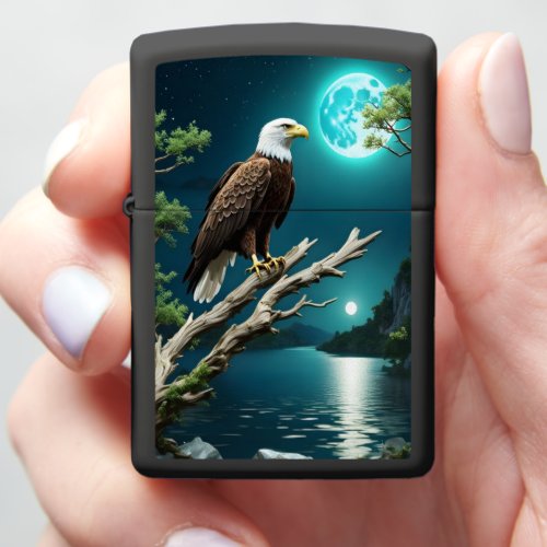 Eagles Over Blue River Zippo Lighter