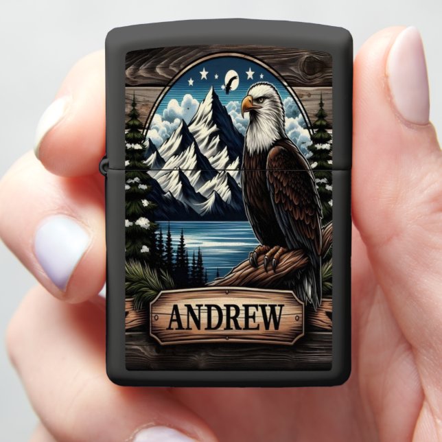 Eagle's Peak, Andrew's View Zippo Lighter (In Hand)