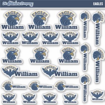 Eagles Personalized Name Labels | School Stickers | Zazzle