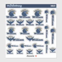 Eagles Personalized Name Labels | School Stickers