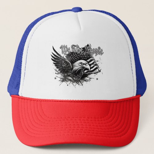 Eagles Pride Patriotic We the People T_Shirt Trucker Hat