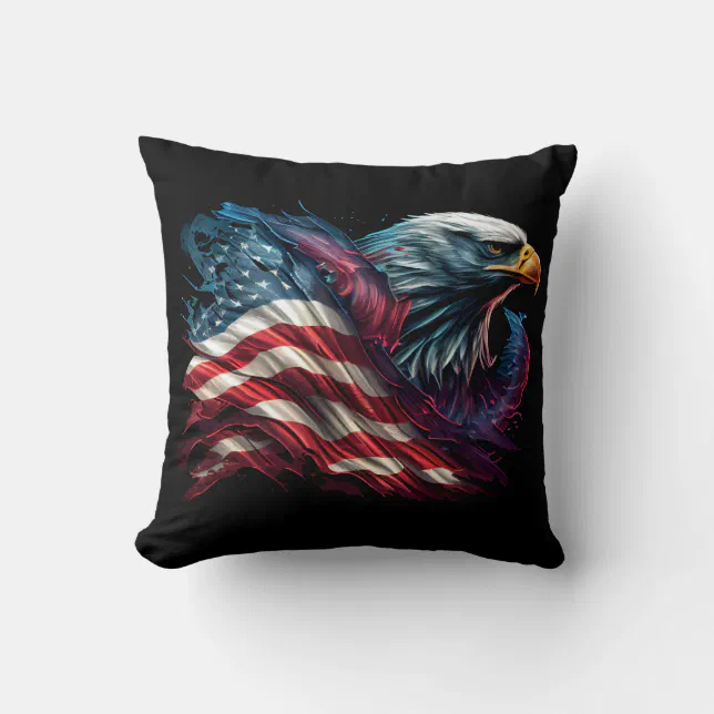 Eagles Pride Throw Pillow (Front)