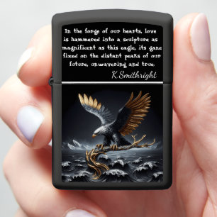 Eagle's Reach: Ridge, Void, Amber Zippo Lighter