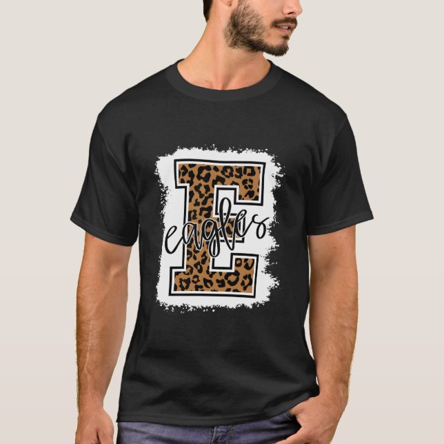 Eagles School Sports Fan Team Spirit T-Shirt (Front)