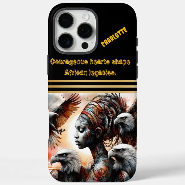 Eagles soar in a vibrant warrior's land Case-Mate iPhone case (Back)