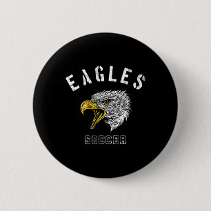 Eagles Soccer School Spirit Team Mascot Game Night Button