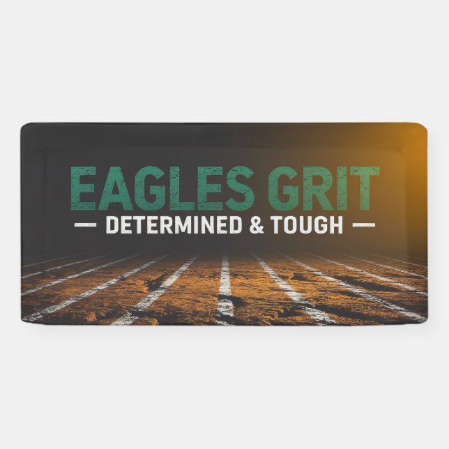 Eagles Spirit - Grit and Determination Banner (Horizontal)