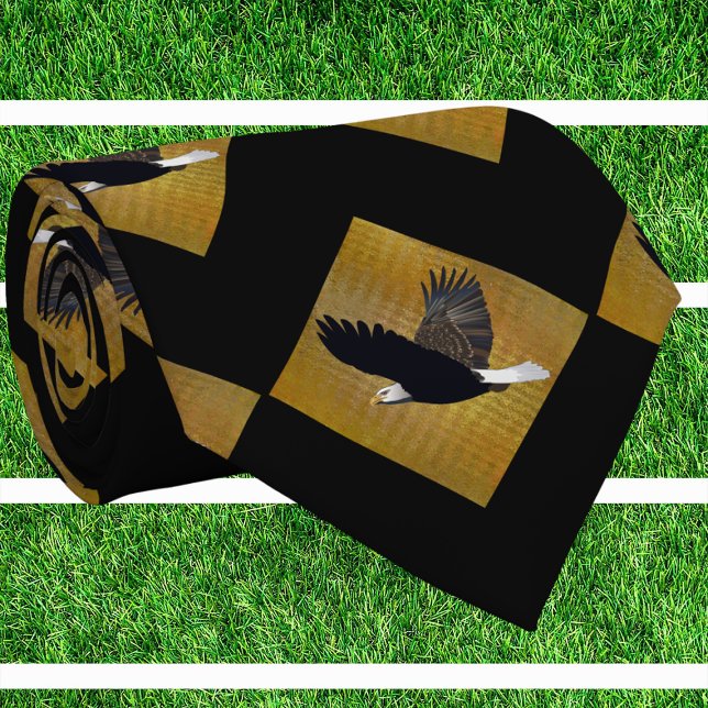 Eagles Sports Black Gold Necktie (Creator Uploaded)