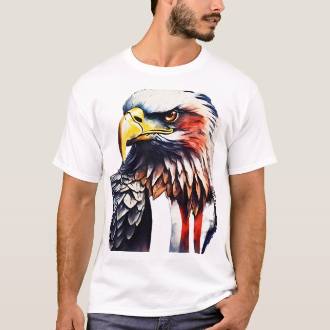 Eagle's Strength: Symbol of Freedom T-Shirt (Front)