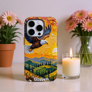 Eagle's Sunset Over Rolling Hills iPhone 16 Pro Case
