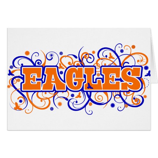 Eagles Swirl Design Cards (Front Horizontal)