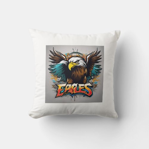 Eagles Throw Pillow