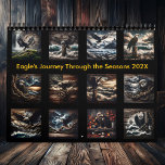 Eagle's View: A Journey Through the Seasons 2025  Calendar<br><div class="desc">Embark on a visual journey through the changing seasons with the eagle as your guide. This 2025 calendar beautifully portrays the eagle's adaptability and grace as it navigates the year, from the icy grip of winter to the vibrant hues of autumn. Each image, framed by the rustic charm of weathered...</div>