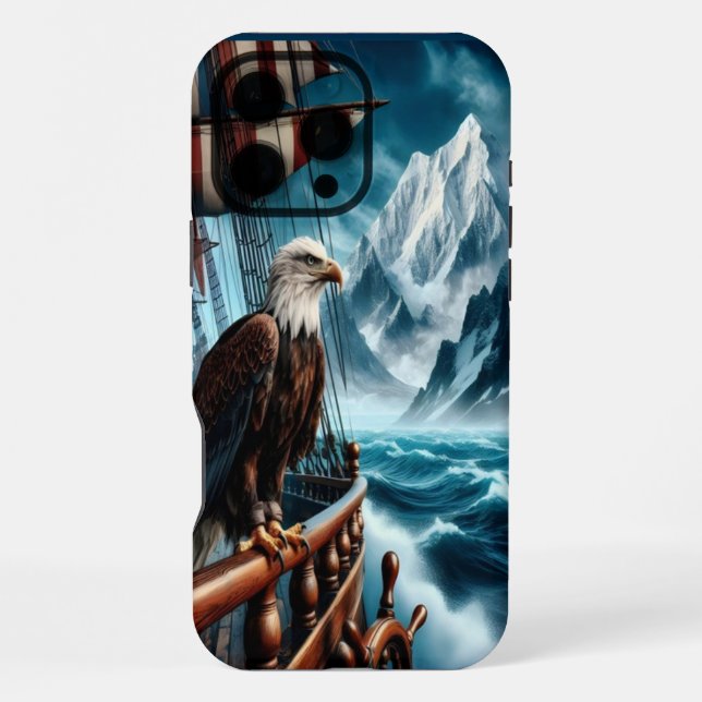 Eagle's View From The Ship Iphone Case (Back)