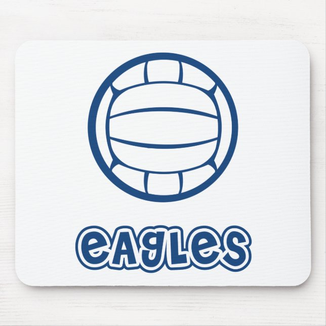 Eagles Volleyball Blue Mouse Pad (Front)