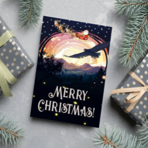 Eagle's Watch Over Santa Note Card