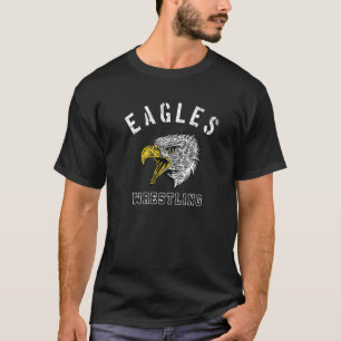 Eagles Wrestling School Spirit Team Mascot Game Ni T-Shirt