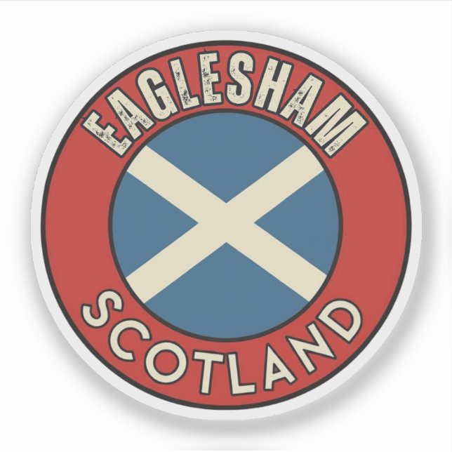 Eaglesham, Scotland Sticker (Front)