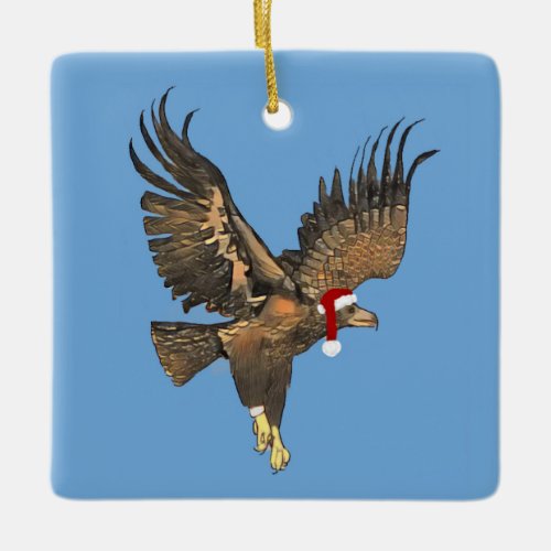 Eaglet E8 Soars High Christmas Ornament color