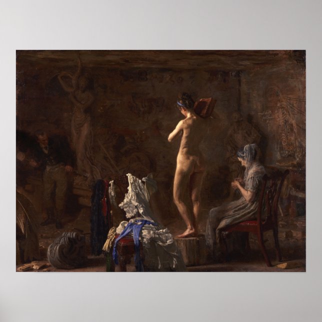 Eakins - William Rush Carving Poster (Front)