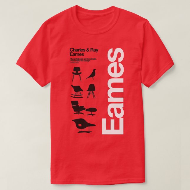 Eames Chairs Collections T-Shirt (Design Front)