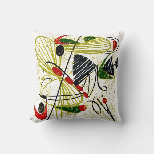 Eames Inspired Pillow Design Mid Century III