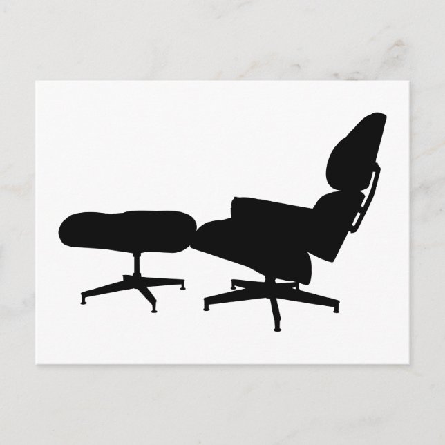 Eames Lounge Chair & Ottoman Postcard (Front)