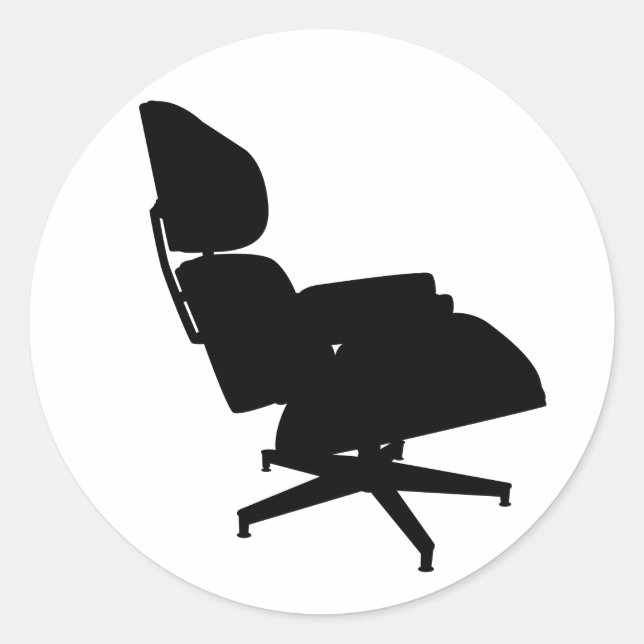 Eames Lounge Chair Sticker (Front)